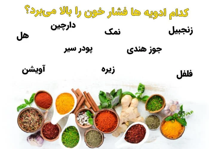 کدام ادویه فشار خون را بالا می برد ؟