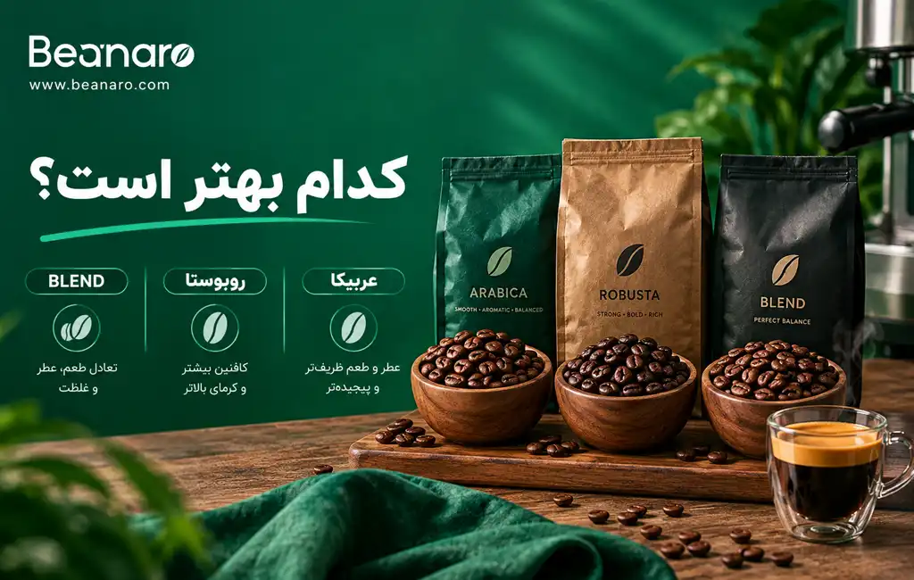عربیکا، روبوستا یا BLEND؛ کدام بهتر است؟